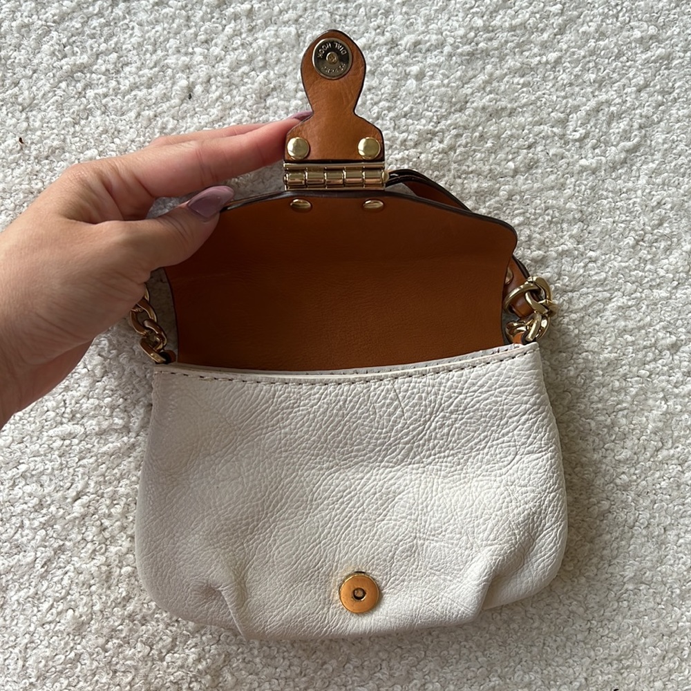 Michael Kors white and brown leather mini bag - Picture 6 of 6